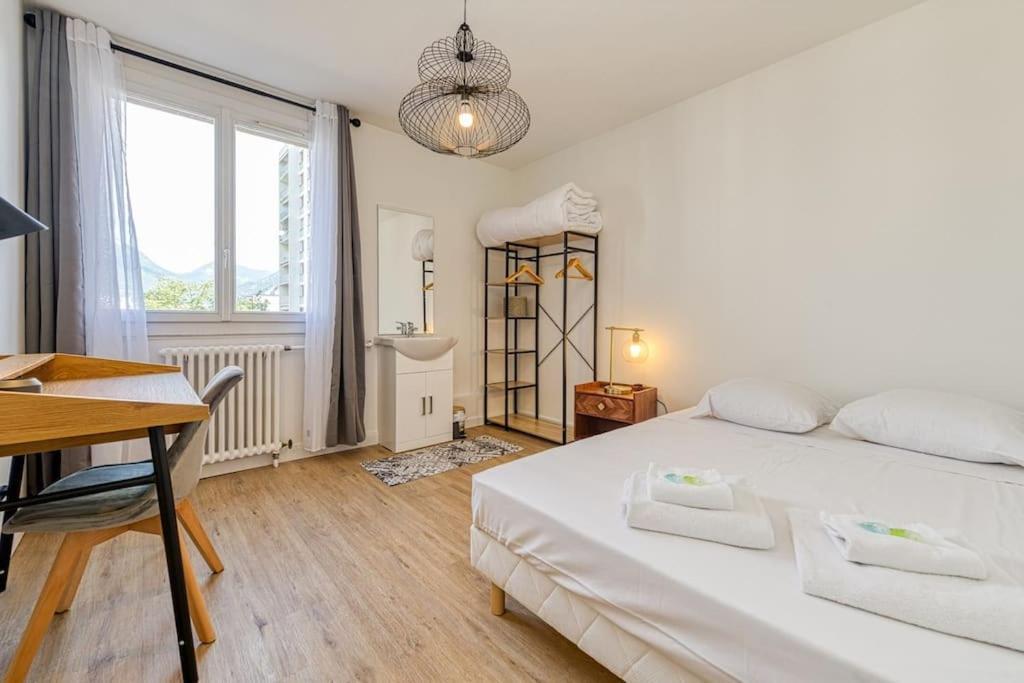 Haut Standing, 4 Ch Dont 2 Sdb Prive, Clim, Fibre Grenoble Esterno foto